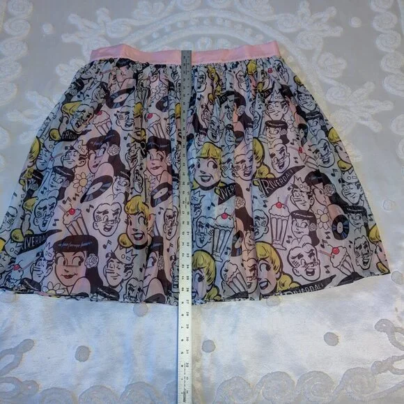 Unique Vintage Betty & Veronica 3X layered skirt Riverdale Archie Jughead EUC - Picture 5 of 10
